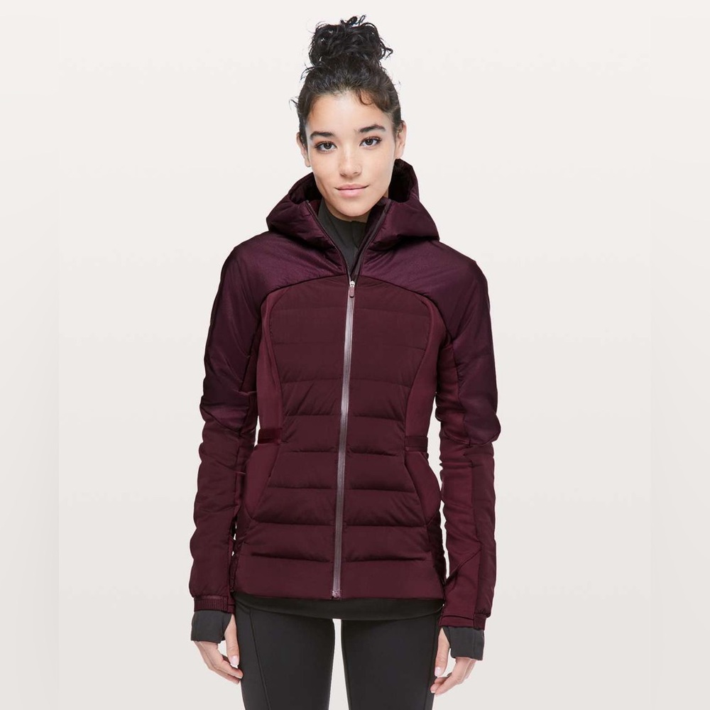 Lululemon Down For It All Jacket — Dark Adobe Size 2 NWOT